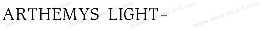 ARTHEMYS LIGHT字体转换